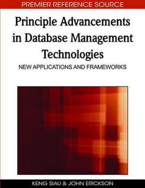 Principle Advancements in Database Management Technologies de Keng Siau