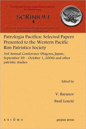 Patrologia Pacifica de V. Baranov