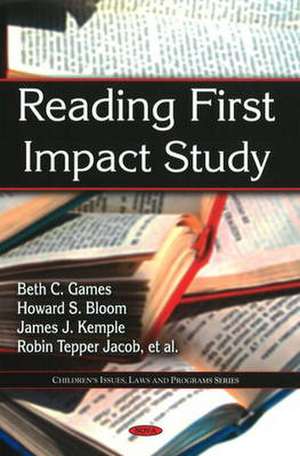 Reading First Impact Study de Beth C. Games