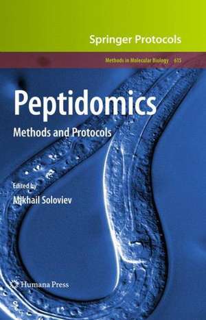 Peptidomics: Methods and Protocols de Mikhail Soloviev