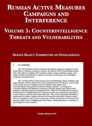 Russian Active Measures Campaigns and Interference de Select Committee on Intelligence