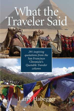 What the Traveler Said de Larry Habegger