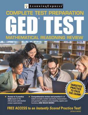 GED Test Mathematical Reasoning Review de Learning Express