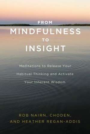 From Mindfulness to Insight: Meditations to Release Your Habitual Thinking and Activate Your Inherent Wisdom de Rob Nairn