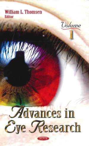 Advances in Eye Research de William L Thomsen