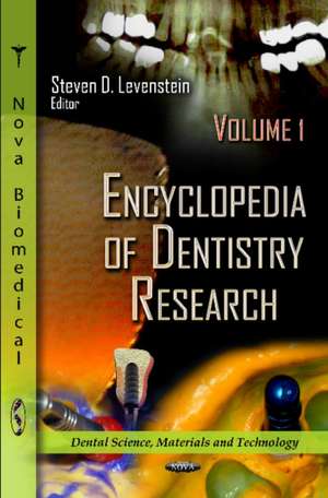 Encyclopedia of Dentistry Research de Steven D. Levenstein