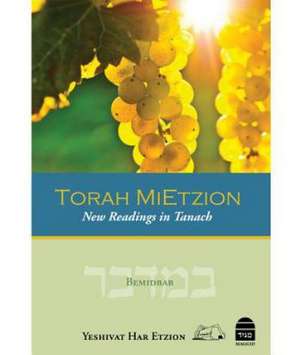 Torah Mietzion: New Readings in Tanach de Rav Ezra Bick