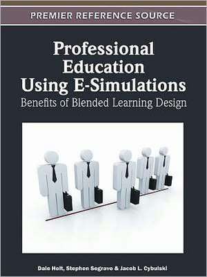 Professional Education Using E-Simulations de Jacob L. Cybulski