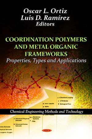 Coordination Polymers & Metal Organic Frameworks: Properties, Types & Applications de Oscar L. Ortiz