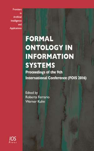 FORMAL ONTOLOGY IN INFORMATION SYSTEMS