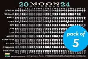 2024 Moon Calendar Card (5 Pack) de Kim Long