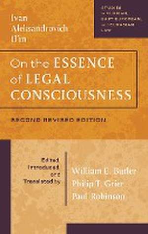 On the Essence of Legal Consciousness de Ivan Aleksandrovich Il'in