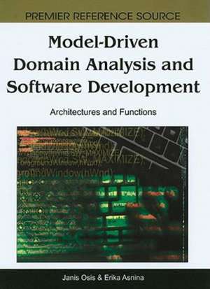 Model-Driven Domain Analysis and Software Development de Erika Asnina