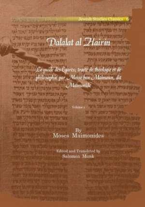 Maimonides, M: Dalalat al Hairin (Vol 1-3)