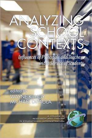 Analyzing School Contexts de Michael Dipaola