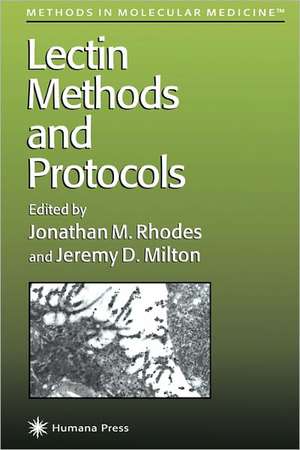 Lectin Methods and Protocols de Jonathan M. Rhodes