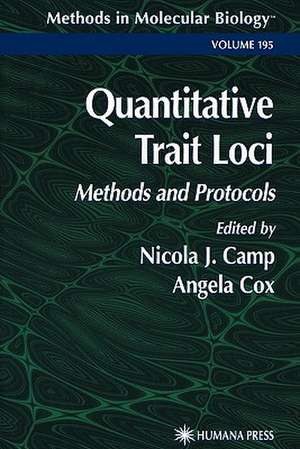 Quantitative Trait Loci: Methods and Protocols de Nicola J. Camp