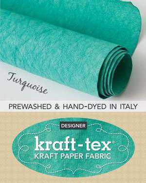 Kraft-Tex Blue Turquoise Prewashed & Hand-Dyed in Italy de C&t Publishing