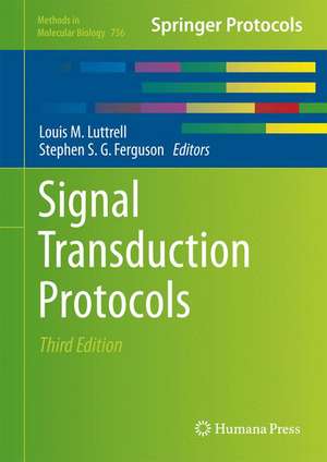 Signal Transduction Protocols de Louis M. Luttrell