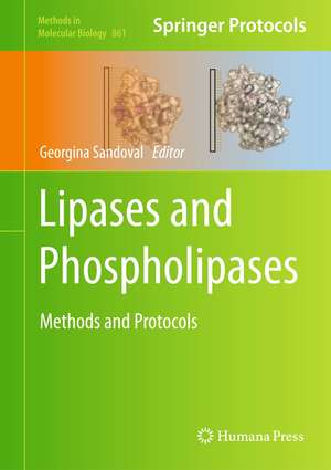 Lipases and Phospholipases: Methods and Protocols de Georgina Sandoval