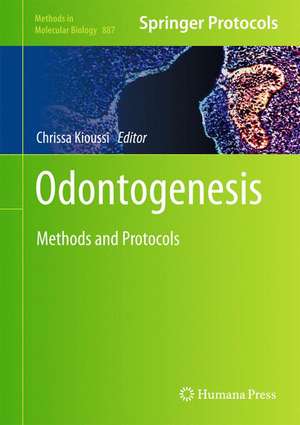 Odontogenesis: Methods and Protocols de Chrissa Kioussi