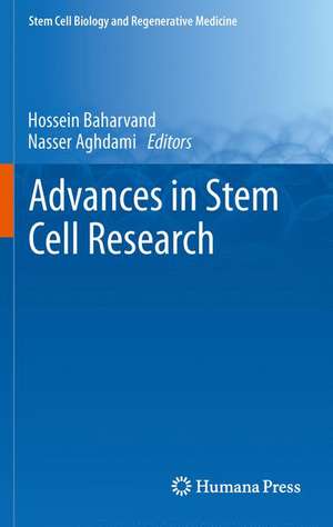 Advances in Stem Cell Research de Hossein Baharvand