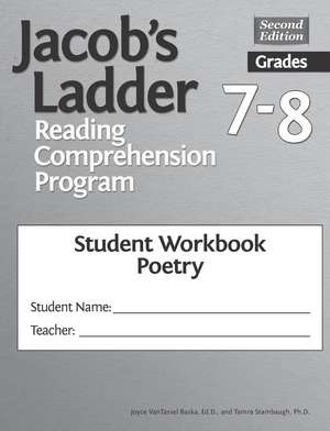 Jacob's Ladder Reading Comprehension Program: Grades 7-8, Student Workbooks, Poetry (Set of 5) de Joyce VanTassel-Baska