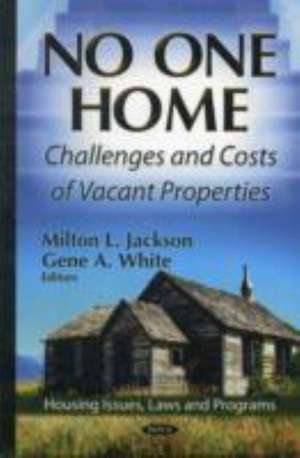 No One Home de Milton L. Jackson