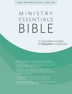 Ministry Essentials Bible-NIV: A Comprehensive Bible for Everyone in Leadership de Hendrickson Publishers