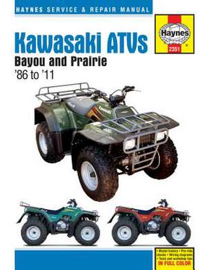 Kawasaki Bayou & Prarie ATVs (86 – 11) – 1986 – 2011 de Haynes