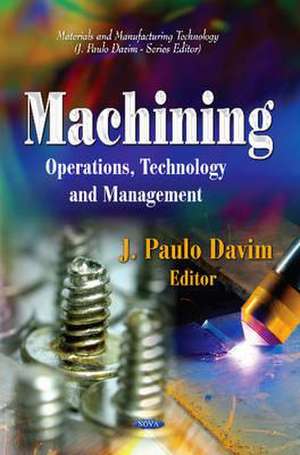 Machining de J. Paulo Davim