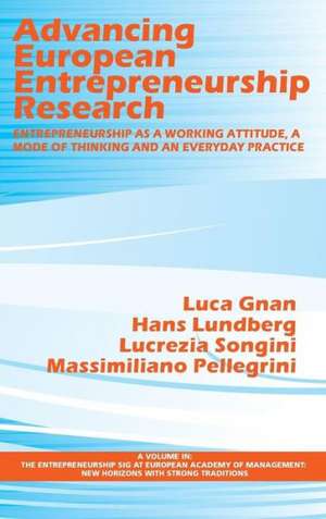 Advancing European Entrepreneurship Research de Luca Gnan