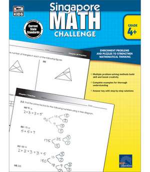 Singapore Math Challenge, Grades 4 - 6 de Frank Schaffer Publications