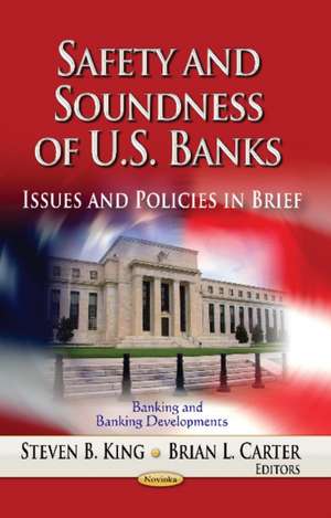 Safety and Soundness of U.S. Banks de Steven B. King