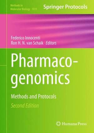 Pharmacogenomics: Methods and Protocols de Federico Innocenti