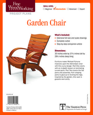 Fine Woodworking's Garden Chair Plan de Michael Fortune