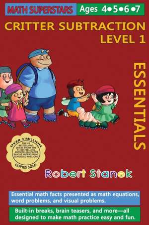 Math Superstars Subtraction Level 1, Library Hardcover Edition de Robert Stanek