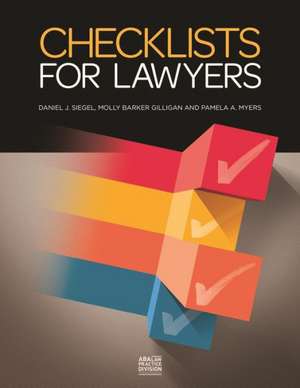 Checklists for Lawyers de Daniel Siegel