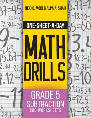 One-Sheet-A-Day Math Drills de Neki C Modi
