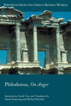 Philodemus, On Anger de David Armstrong