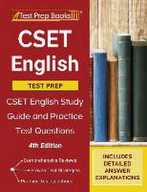 CSET ENGLISH TEST PREP de Test Prep Books