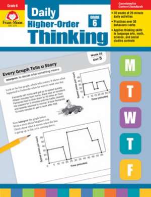 Daily Higher-Order Thinking, Grade 6 Te de Evan-Moor Educational Publishers