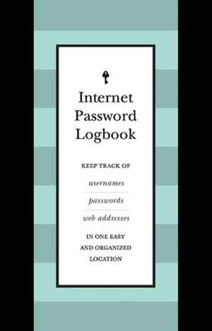 Internet Password Journal (Black Leatherette) de Editors of Rock Point