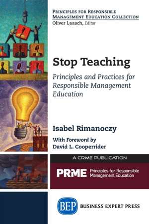 Stop Teaching de Isabel Rimanoczy