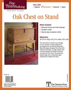 Fine Woodworking's Oak Chest on Stand Plan de Mario Rodriguez