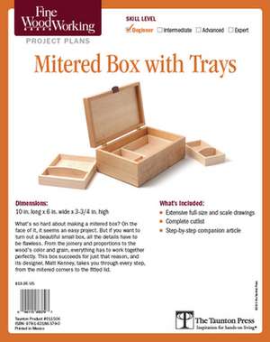 Fine Woodworking's Mitered Box with Trays de Matt Kenney