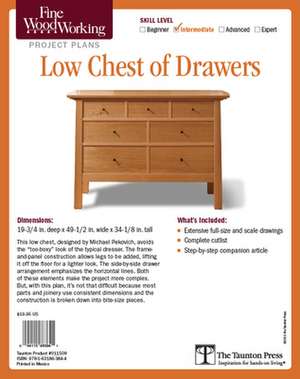 Fine Woodworking's Low Chest of Drawers Plan de Michael Pekovich