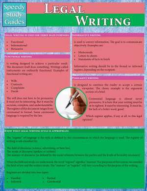 Legal Writing (Speedy Study Guides de Speedy Publishing Llc