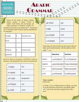 Arabic Grammar (Speedy Study Guides de Speedy Publishing Llc