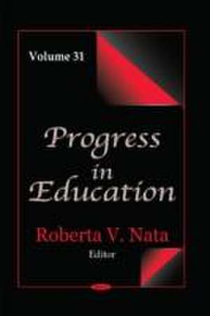 Progress in Education de Roberta V. Nata